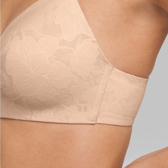 NWOT Tommy John Second Skin Comfort Lace Lightly Lined Wireless Bra 34DD Maple - Picture 11 of 11